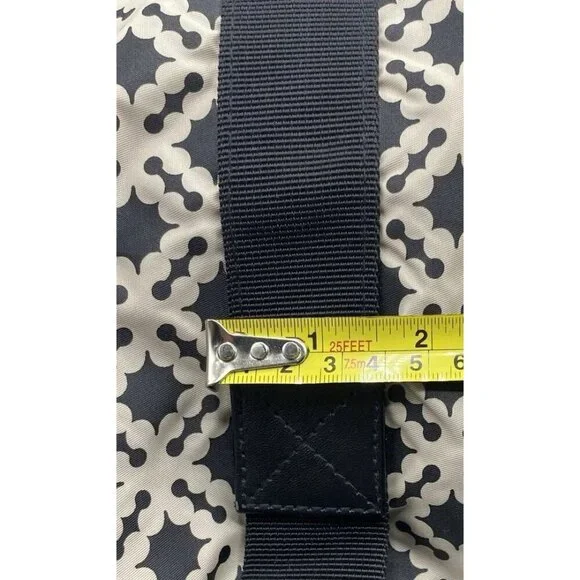 Day Birger et Mikkelson Gweneth Bag Tote Black Beige Travel Weekend Zipper - Picture 10 of 16